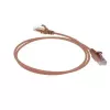 ACT Brown 2 m LSZH U/UTP CAT6 duomenų centro plonas šuolinis kabelis su apsaugotais RJ45 jungtimis