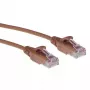 ACT Brown 2 m LSZH U/UTP CAT6 duomenų centro plonas šuolinis kabelis su apsaugotais RJ45 jungtimis