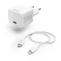 Hama 00125124 greitasis įkroviklis išmaniesiems telefonams ir planšetėms, baltas, AC, 1×USB-C, 1 m laidas
