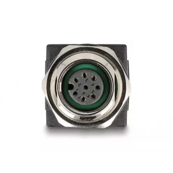 DeLOCK M12 adapteris A-koduotas 8 kontaktų moteriškas į RJ45 lizdą tiesus