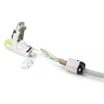 ACT lauko kištukas RJ45 CAT6A ekranuotas, beįrankis, 4PPoE 100W