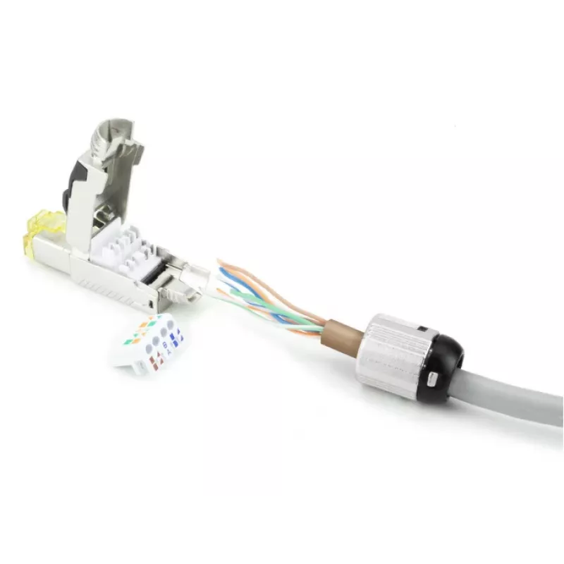 ACT lauko kištukas RJ45 CAT6A ekranuotas, beįrankis, 4PPoE 100W