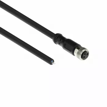 ACT Industrial 1,50 m sensorinis kabelis M8A 3 kontaktų moteriškas į atvirą galą, Ultraflex Xtreme TPE, ekranuotas