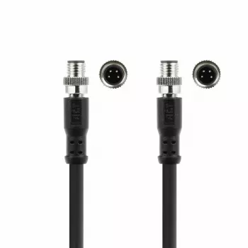 ACT Industrial 5,00 m jutiklio kabelis M8A 4-pin kištukas – M8A 4-pin kištukas, Ultraflex Xtreme TPE, ekranuotas
