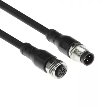ACT Industrial 3,00 m jutiklio kabelis M12A 5 kontaktų kištukas į M12A 5 kontaktų lizdas, Superflex Xtreme TPE, ekranuotas