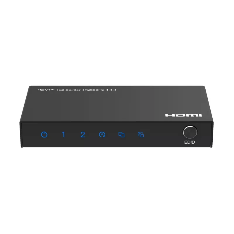 HDMI skirstytuvas Microconnect MC-HDMISPLITTER0102-4K 4K raiška Juodas