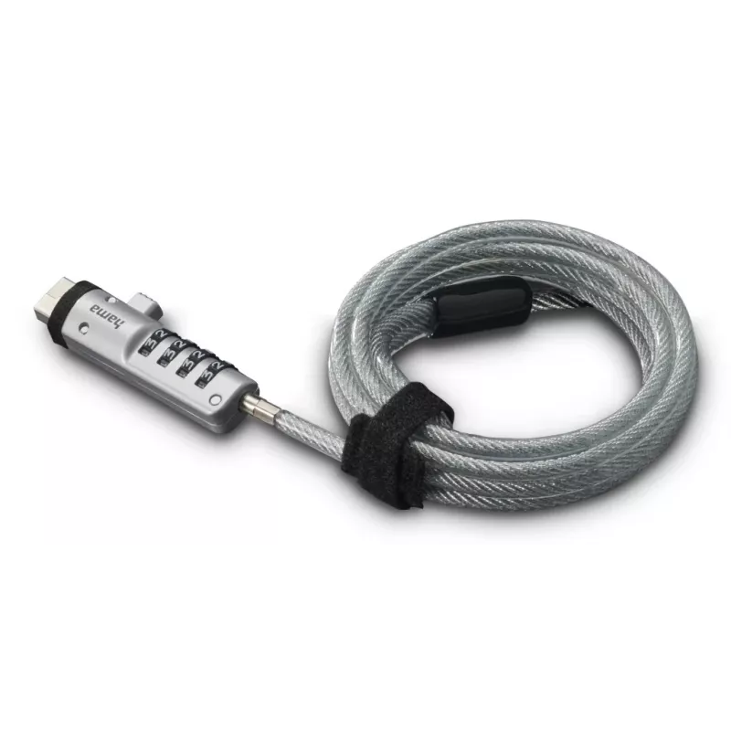Hama USB spyna nešiojamam kompiuteriui, sidabrinė, permatoma, 1,8 m