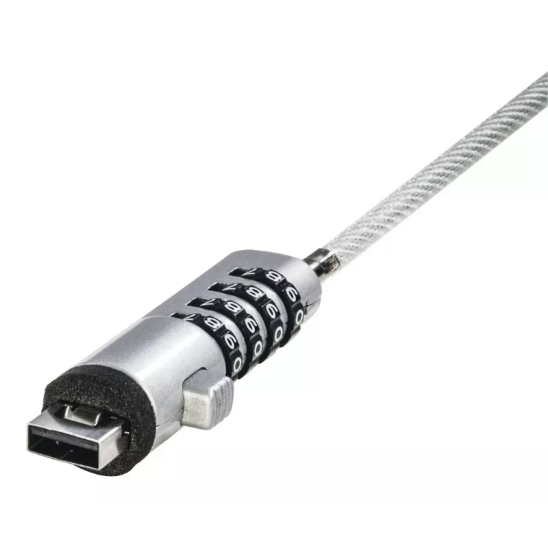 Hama USB spyna nešiojamam kompiuteriui, sidabrinė, permatoma, 1,8 m