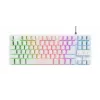 Trust GXT 833W Thado klaviatūra, žaidimų, USB, QWERTZ, balta