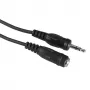 Audio kabelis Hama 00205105 5m 3,5mm lizdas – kištukas juodas
