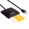 Lindy USB 2.0 išmaniosios kortelės skaitytuvas, USB, juodas, 1,2 m, 480 MB/s