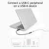 USB adapteris ACT AC7460 USB A (vyriškas) į 24 kontaktų USB-C (moteriška), 20 cm, 5 Gbps