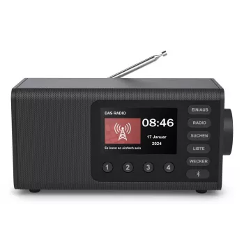 Asmeninis radijo imtuvas Hama DR1001 DAB DAB+ FM 5W TFT ekranas