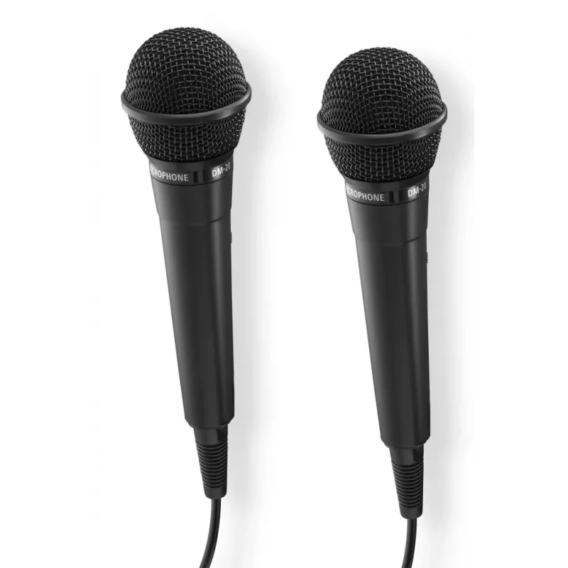 Hama Karaoke Black – laidinis karaoke mikrofonų rinkinys (2 vnt.)