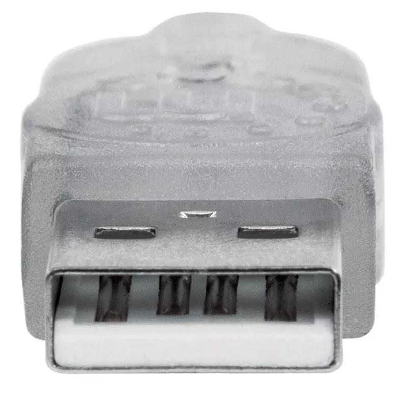 Manhattan USB-A ilginimo kabelis, 1,8 m, kištukas / lizdas, 480 Mbps (USB 2.0), sidabrinis