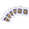 Hama lipnios kišenėlės SD kortelėms, 5 vnt., MMC/SD, 2 kortelės, polipropilenas, skaidrios, baltos, 75 mm x 70 mm
