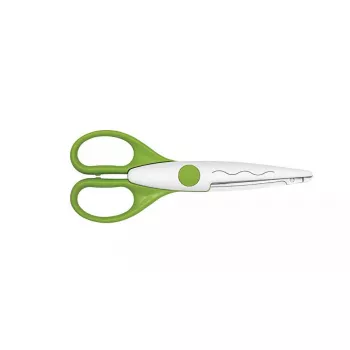 Universalios figūrinės žirklės Wedo 77 1901 žalios 160 mm