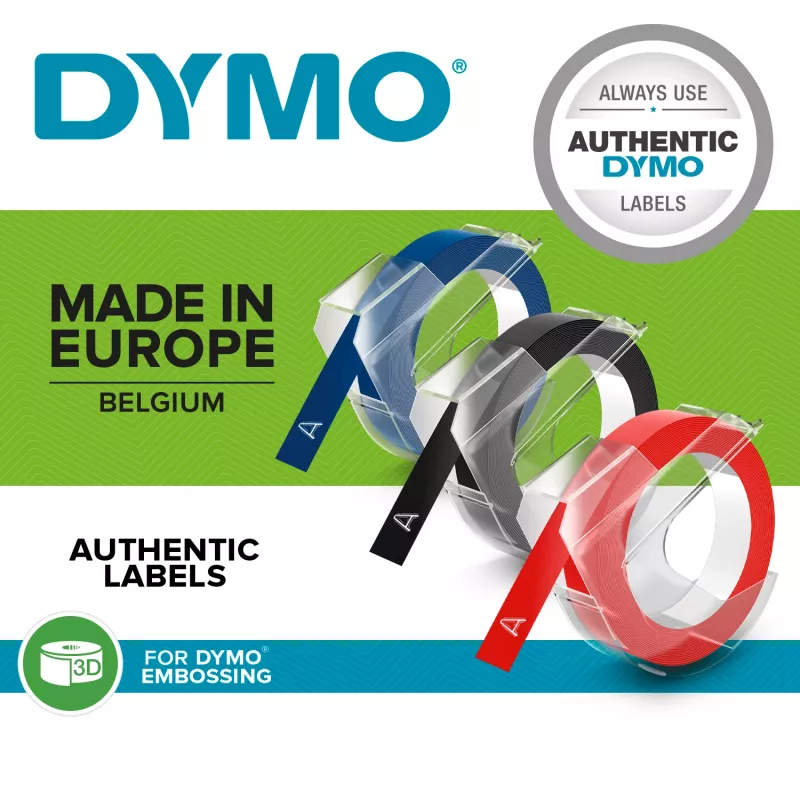 DYMO ® JUNIOR reljefinis spausdintuvas, mėlyna, žalia