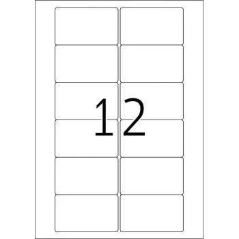 Lipnūs etikečių lapai HERMA Video labels A4 78,7x46,6 mm