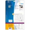 Lipdukai HERMA ZIP diskeliams A4 59x50 mm baltas matinis popierius 375 vnt.