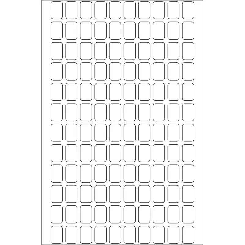 Įvairios paskirties etiketės HERMA 8x12 mm balta matinė popierinė rankiniam rašymui 3840 vnt.