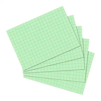 Herlitz 10901452 Kortelė užrašams Žalia 100 vnt. Languotas Popierius 170 g/m²