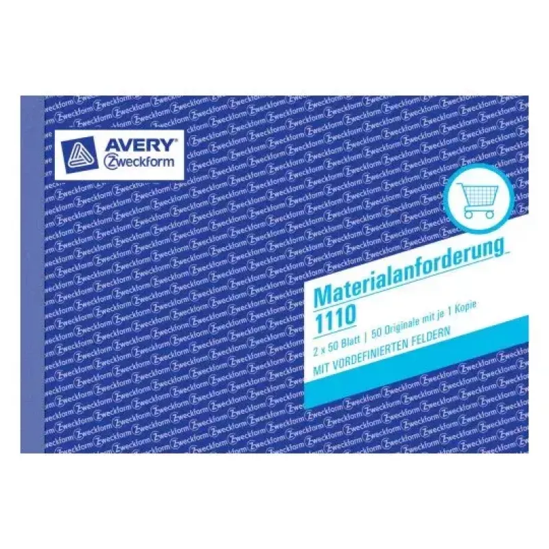 Administravimo knygelė Avery 1110 mėlyna balta
