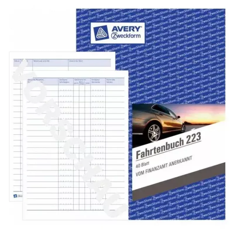 Administracinė knyga Avery 223 mėlyna balta