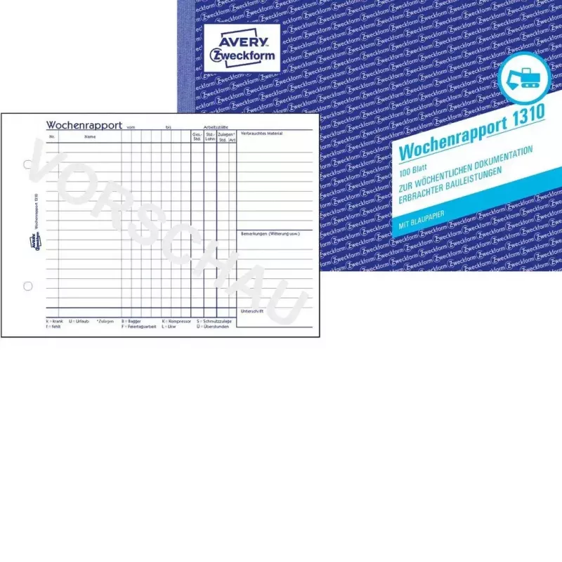 Apskaitos formų knygelė A5 Avery 1310