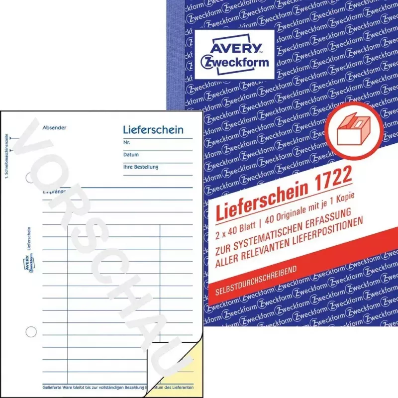 Apskaitos knygelė A6 Avery 1722 (2 vnt.)