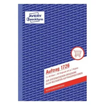 Apskaitos knyga AVERY 1726 A5 40 lapų