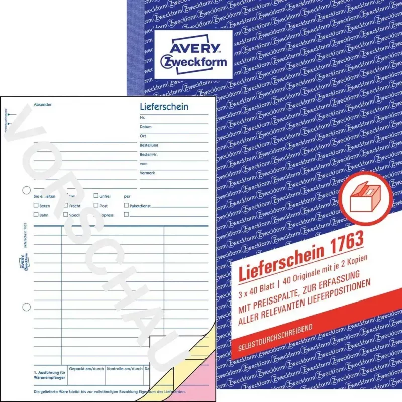 Apskaitos formų knygelė A5 Avery 1763