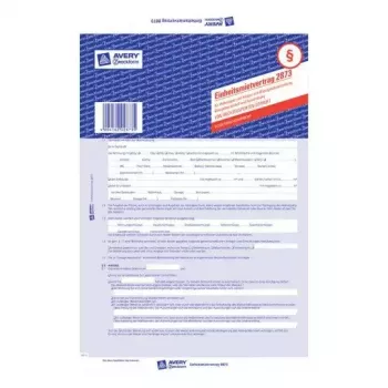 Avery 2873 registravimo popierius