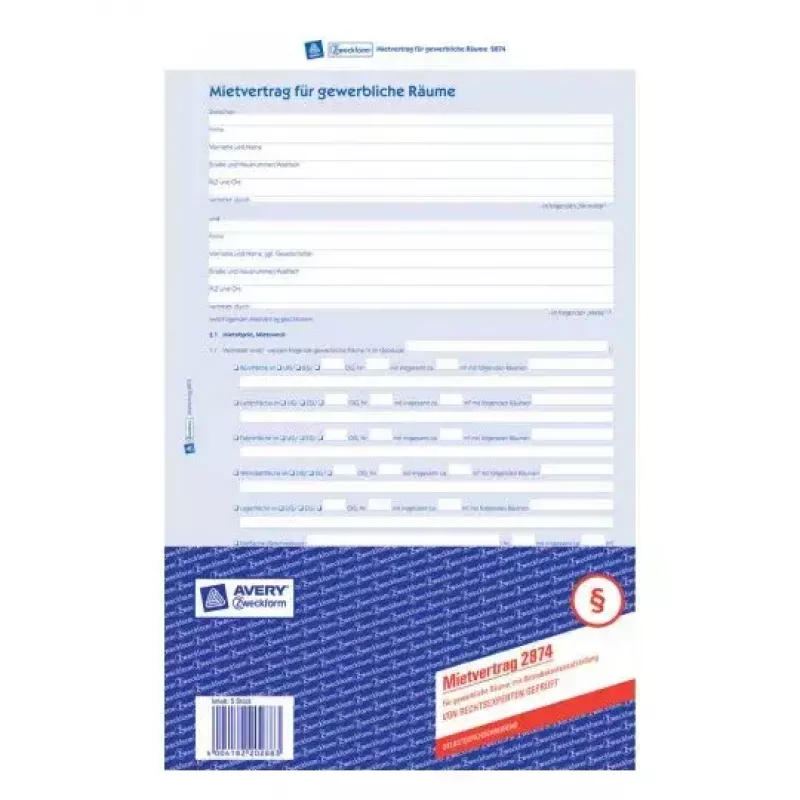 Registravimo popierius Avery 2874