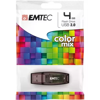 USB atmintukas Emtec 4GB USB Type-A 2.0 Juodas C410