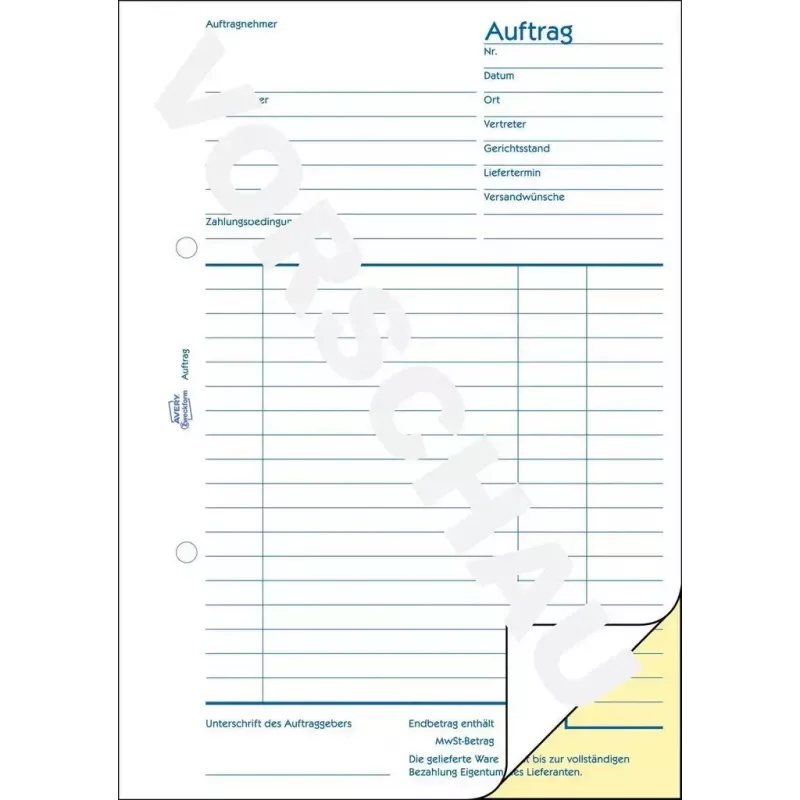 Apskaitos knygelė AVERY 1721-5 A5 40 lapų