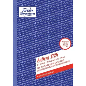 Apskaitos knygelė AVERY 1721-5 A5 40 lapų
