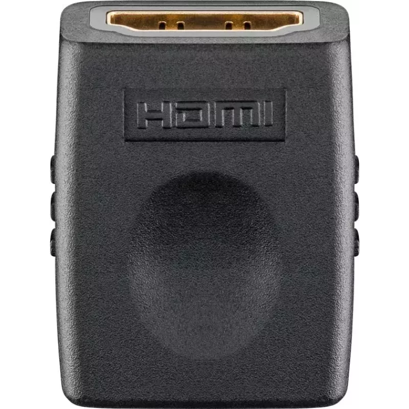 ACC HDMI adapteris AH006, HDMI Type-A į HDMI Type-A, auksuoti kontaktai, juodas