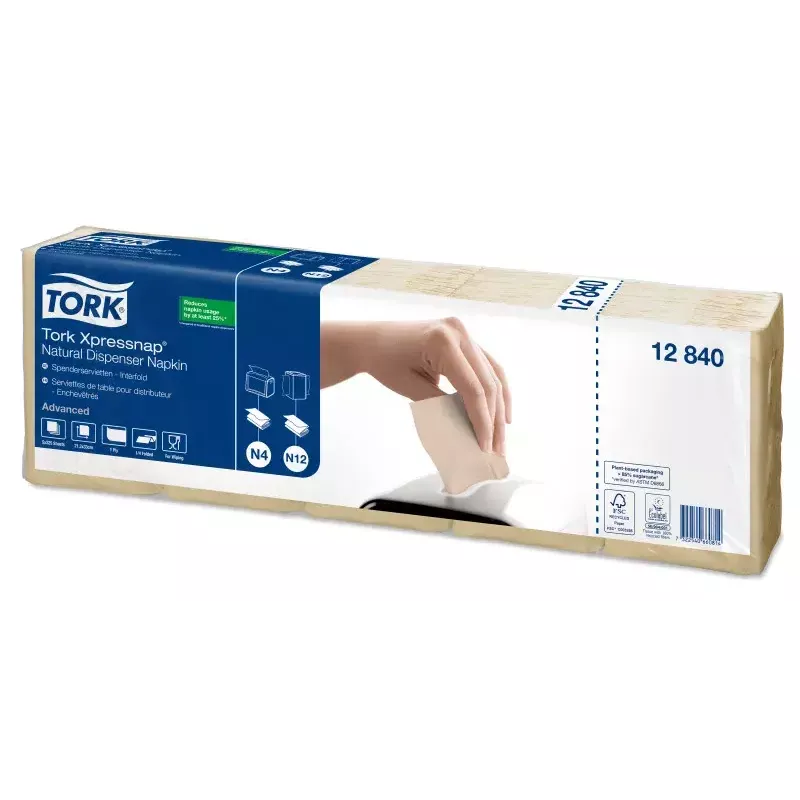 Servetės popierinės Tork 12840 Natural 1125 vnt.