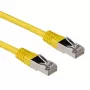 ACT Yellow 1 m LSZH SFTP CAT6A lankstusis laidas su RJ45 jungtimis