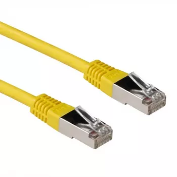 ACT geltonas 10 metrų LSZH SFTP CAT6A pataisos laidas su RJ45 jungtimis