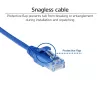 ACT Blue 2 m LSZH U/UTP CAT6 plonas duomenų centro pataisos laidas, be užkabinimo, su RJ45 jungtimis