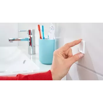 Rankšluosčių kabliukas TESA 57072-00000 vidaus patalpoms, baltas, 3 vnt.
