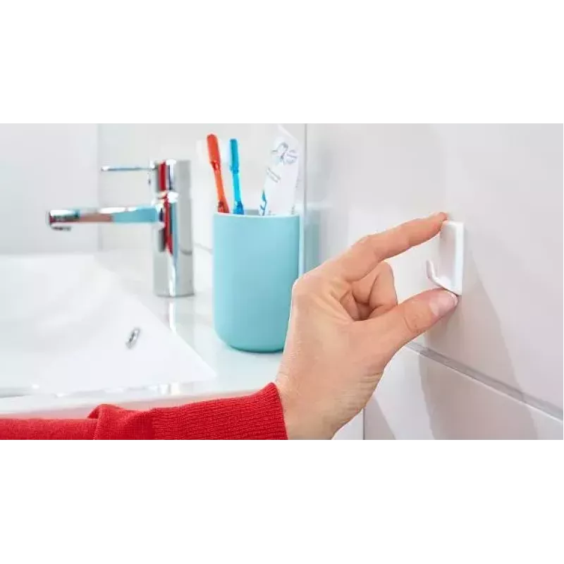 Rankšluosčių kabliukas TESA 57072-00000 vidaus patalpoms, baltas, 3 vnt.