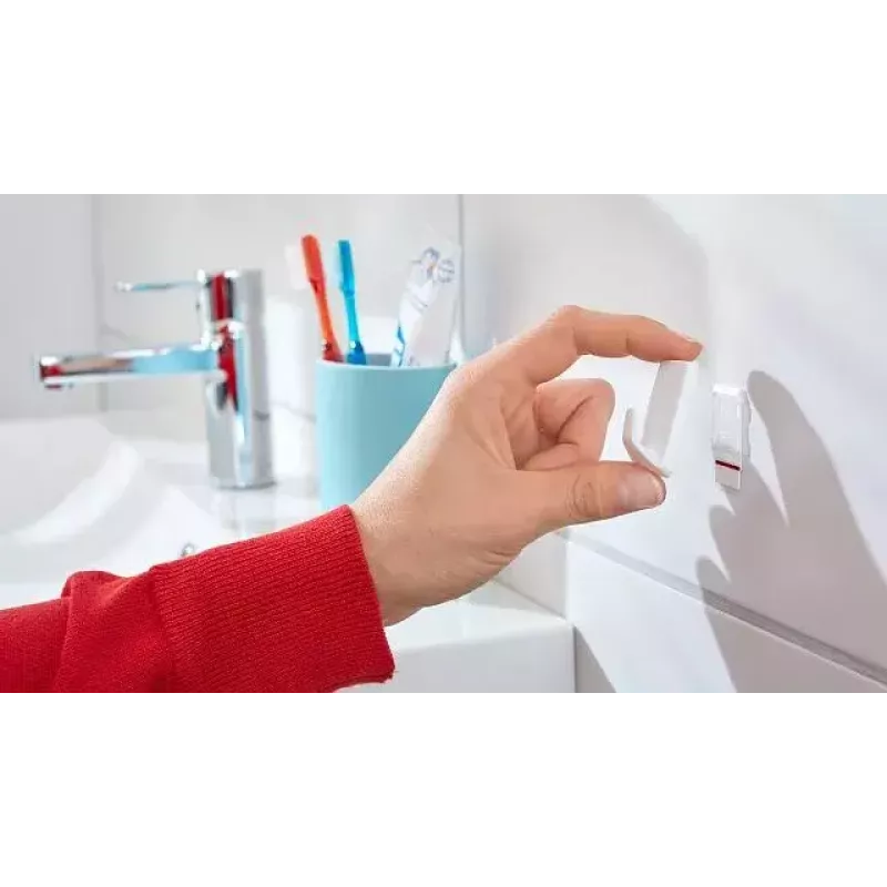Rankšluosčių kabliukas TESA 57072-00000 vidaus patalpoms, baltas, 3 vnt.