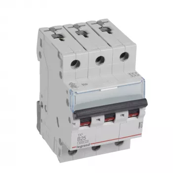 Legrand TX3 automatinis jungiklis B charakteristika 3 poliai 25A 6kA