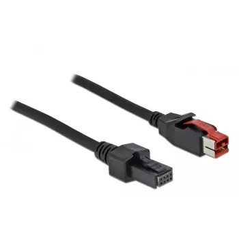 Maitinamas USB laidas DeLOCK 85950 24 V į 2 x 4 kontaktų mini DIN 1 m