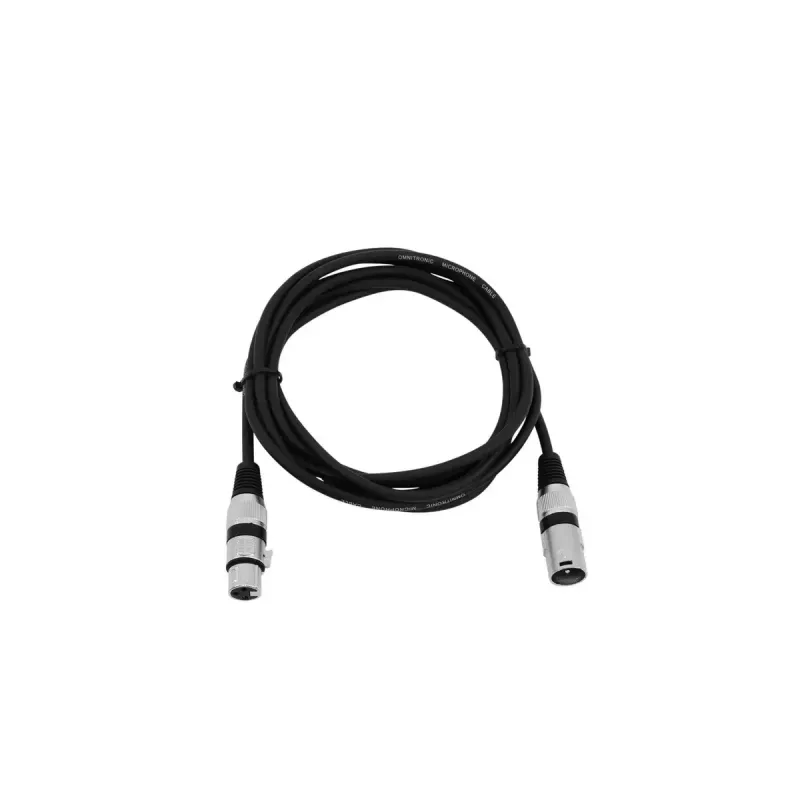 Audio kabelis XLR 3 kontaktų Omnitronic 3022047N 3 m Juodas
