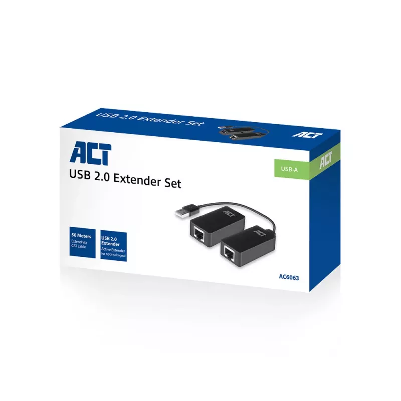 ACT USB 2.0 prailgintuvo rinkinys per UTP, iki 50 metrų