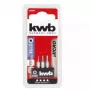 Atsuktuvų antgalių rinkinys KWB 128840 — 3 vnt., Torx (žvaigždės) antgaliai, 28 mm ilgio